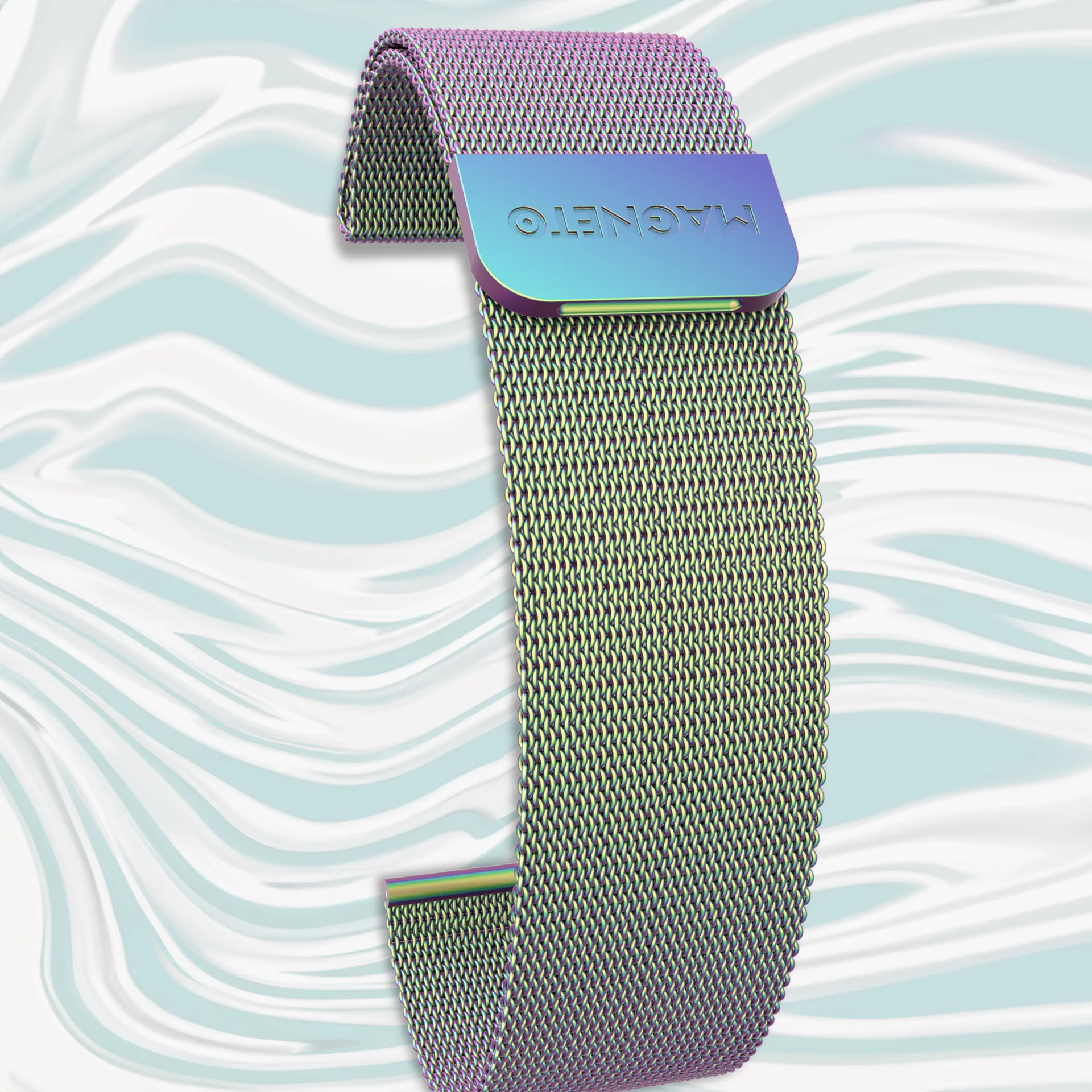 Maschenarmband Flip-Flop, Rot, Mint (FÜR SALE COLLECTION)